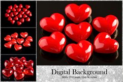 Heart Valentines Background Love Wallpaper Blank Backdrop Product Image 1