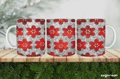 Winter Glitter Mug Sublimation | PNG | Mug Wrap Product Image 1
