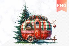 Christmas Whimsical Caravan - Clipart PNG Design Product Image 1
