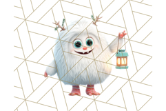 Holiday Yeti Village PNG Clipart, Cute Winter Clip Art Product Image 3