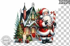 Christmas Santa Sublimation - Clipart PNG Design Product Image 1