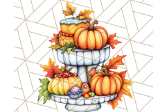 Fall Cottagecore Kitchen Clipart, Cozy Autumn Kitchen PNG Product Image 3