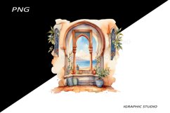 Watercolor Moroccan Clipart Product Image 1