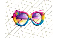 Funky Safari Animals PNG Clipart With Rainbow Hair, Cute Png Product Image 3