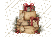 Cozy Christmas Clipart, Santa and Friends PNG Graphics Product Image 3