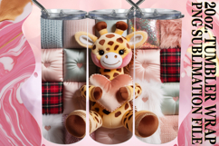 Uplifting moments 20oz tumbler wrap, Valenines Animals Product Image 1