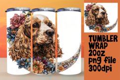 Whimsical Woofs: Watercolor Tumbler Design 20oz Product Image 1