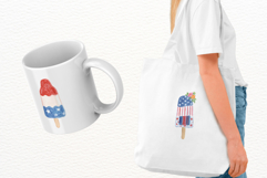 Patriotic Ice Cream Pops Clipart Product Image 3