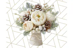 Whimsy Winter Florals Clipart PNG, Christmas Png Clipart Product Image 3