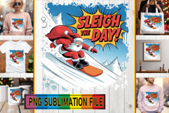 Charming PNG Art for Gifts, Funny Santa Product Image 1