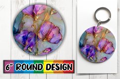 Sparkling 3D Bloom Sublimation Coasters Product Image 1