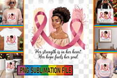Cheerful TOTE BAG Sublimation Art, Cancer Product Image 1