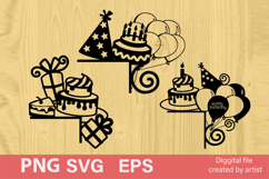 Corners on the door svg, Birthday door, Birthday svg, decor Product Image 1