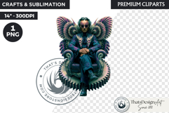 Steampunk Rococo Fairy Clipart, fantasy Fae Graphic Product Image 1