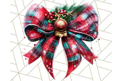 Bright Shiny Christmas Bows PNG Clipart, Winter Holiday Png Product Image 3