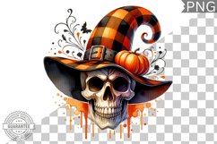 Halloween Skull Sublimation - Clipart PNG Design Product Image 1