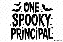 One Spooky Principal Svg | Halloween Svg | Svg Cut Files Product Image 1