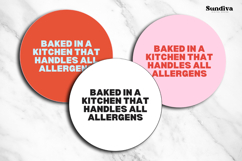 Food Allergy Warning Label Canva Template 8 Product Image 3