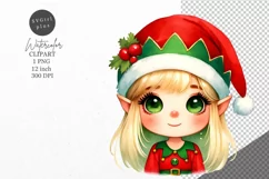 Christmas clipart, Elf clipart, Winter clipart Product Image 1