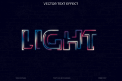 Vector Light Text Effect Template Product Image 1