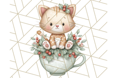 Christmas Pets in Pajamas Clipart PNG, Christmas Png Clipart Product Image 3