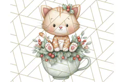 Christmas Pets in Pajamas Clipart PNG, Christmas Png Clipart Product Image 3