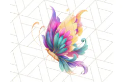 Colorful Butterfly Clipart PNG Clipart, Rainbow Butterfly Product Image 3