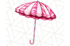 Pink Summer Clipart, Cute Beach Icons, Aesthetic PNG Product Image 3