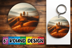 Whimsical Keychain Circle Designs PNG, Autumn Product Image 1