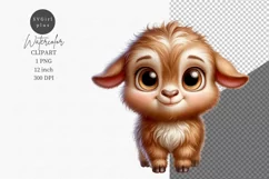 Farm animals clipart, Goat clipart, Cute animals Product Image 1