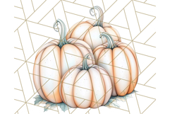 Fall Pumpkin Clipart PNG, Autumn Pumpkins, Jewel Tones Png Product Image 3