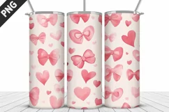 Lovely Hearts Tumbler Design | Valentine's Day Tumbler Wrap Product Image 4