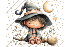 Spooky Little Witches Halloween Clipart PNG Product Image 3