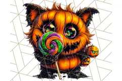 Spooky Cute Monster PNG Clipart, Adorable Halloween Monsters Product Image 3