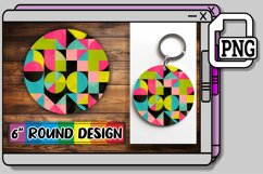 Vibrant Variations: Abstract Pattern Keychain Showcase Product Image 1
