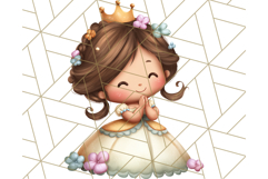 Princess Clipart PNG, Cute Royal Girl Clip Art Product Image 3