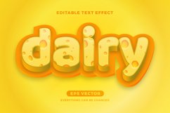 Cheese editable text effect vector template Product Image 3