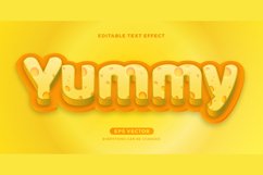 Cheese editable text effect vector template Product Image 2