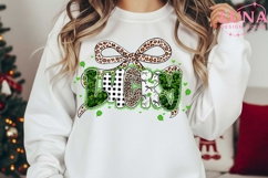 Retro Leopard Lucky PNG, Leopard Shamrock Letters PNG Product Image 3