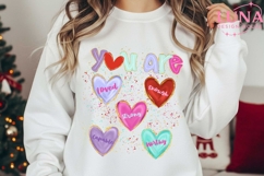 You Are Enough Valentine Png, Retro Valentine Sublimation Product Image 1