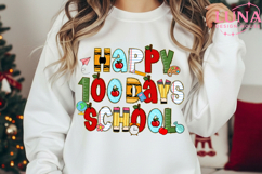 Happy 100 Days of School Png, 100 Days of School PNG Product Image 4