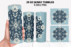 Flowers Skinny Tumbler 20oz Wrap Design, Spring Tumbler Wrap Product Image 1