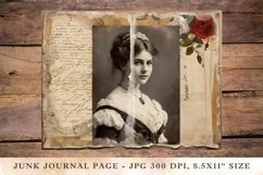 Printable Junk Journal Pages victorian girl 6 Product Image 1