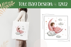 Princess Illustration, Princess Tote Bag Template Product Image 1