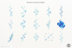 Summer Sea Underwater Bubbles Clipart Product Image 4