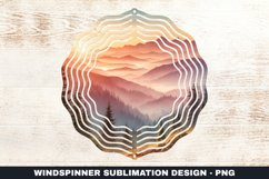 Mountains Wind Spinner Sublimation Design Product Image 1
