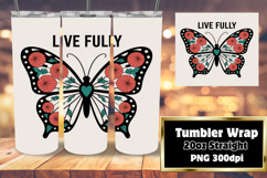 Exclusive Tumbler Design File , Butterfly Product Image 1