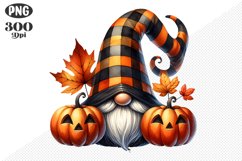 Halloween Gnomes Sublimation - Clipart PNG Design Product Image 1