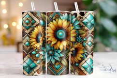 Sunflower Tumbler Wrap | Sublimation | Tumblers Product Image 1
