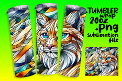 VIBRANT 20oz Tumbler Template for DIY , Animals Product Image 1